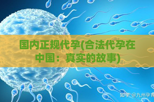 国内正规代孕(合法代孕在中国：真实的故事)
